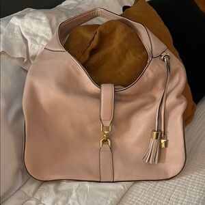 Elegant Pink Leather Women's Bag